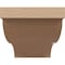 Ekena Millwork 10"W x 20"D x 10"H Wide Garner Rough Cedar Woodgrain TimberThane Corbel, Primed Tan CORUR10X20X10GARRCPR - alternate 2